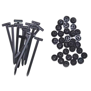 WZUMER 100 piezas de abrazaderas universales de nailon para guardabarros de automóviles - Product Image 1