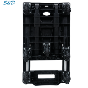 150Kg Zware Compact Platform Lichtgewicht Draagbare Flatbed 7 Wielen Dolly Vouwen Winkelen Bagage Hand Trolley Winkelwagen Truck - Product Image 4