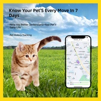 Collier pour animaux de compagnie 4G anti-perte avec GPS et traqueur BeiDou, dispositif intelligent pour chiens et chats en matériau ABSPC