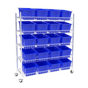 Estantería de Alambre Cromada de 5 Niveles, Estante de Almacén de Acero al Carbono Extraíble con Protección Anticorrosión para Almacenamiento en Garaje - Product Image 1