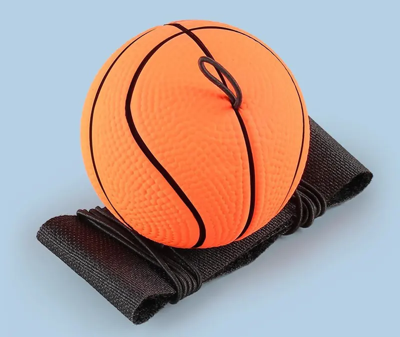 Wholesale Sponge rubber stretch balls family game natural rubber bouncing Sport Ball game wrist with stretchable string