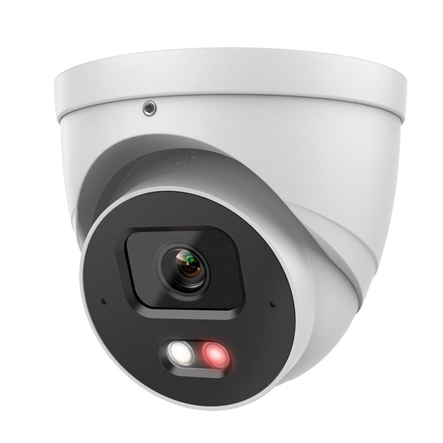 OEM  4MP PoE IP Camera Indoor Outdoor, 4MP Smart Dual Light Turret Camera, Human/Vehicle Detection,Full Metal,Built-in Mic,