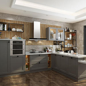 סין מפעל חם מכירה מדע וטכנולוגיה קלאסי רטרו שחור לבן אפור כולו עיצוב ערכת עיצוב ערכת מטבח ארון - Product Image 2