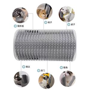 แปรงขัดขนแมวแบบมุมพร้อมหวีนวดตัวสำหรับสัตว์เลี้ยง - Product Image 2