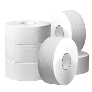 Papel Higiénico Jumbo en Rollo, Fabricado con Pulpa de Madera Virgen, Ecológico, Comercial, para Baño - Product Image 4