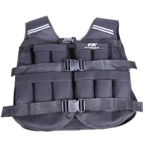 Good quality fitness adjustable sandbag exercise crossfitness weight plate carrier vest for workout