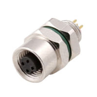 Conector Circular IP67 de 4 Pines para Montaje en Panel Trasero con Alimentación USB M5 Macho, Fabricantes Profesionales