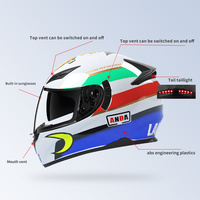 Casque intégral AD certifié DOT Casque de moto de course modulaire ABS Nouvel état-Vente en gros en usine