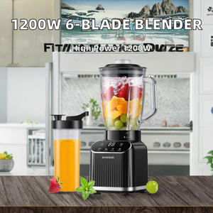 Blender de comptoir compact à grande capacité, 6 lames en acier inoxydable, blender personnel pour les smoothies et les milk-shakes - Product Image 2