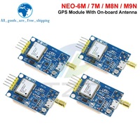 Module GPS TZT NEO-6M NEO-7M NEO-8M NEO-9M GY-NEO6MV2 GY-NEO7MV2 GY-NEO8MV2 avec contrôle de vol EEPROM MWC APM2.5 et grande antenne