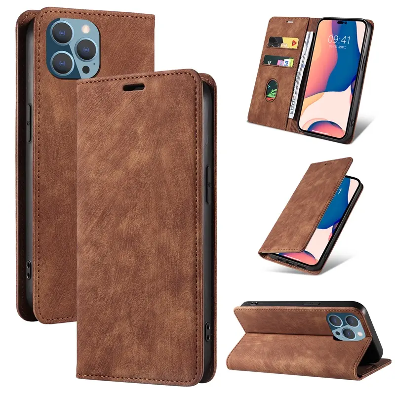 14 pro max case Card Slot Leather Phone Cases Wallet Mobile Phone Bags for iphone 14 13 12 pro max