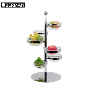 Vendita calda attrezzature da <span class=keywords><strong>cucina</strong></span> frutta ciotole del basamento del metallo cremagliera buffet riser <span class=keywords><strong>per</strong></span> la vendita - Product Image 4
