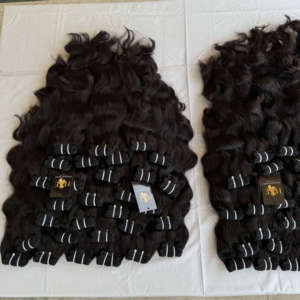 Lots de Cheveux Naturels du Cambodge Non Traités, Fournisseur de Cheveux Humains de Temple Indien, Extensions de Cheveux Humains Alignés dans le Sens de la Cuticule - Product Image 1