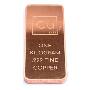 Barra de Cobre de 1 kg para Inversión y Colección, Personalización 999, Barra de Lingote de Cobre - Product Image 2