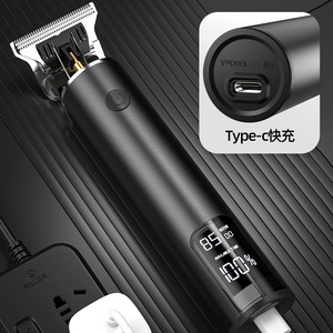 เครื่องตัดผมไฟฟ้าแบบดิจิตอลปรับแต่งได้พร้อมหน้าจอ LCD ใช้แบตเตอรี่แบบชาร์จได้สำหรับใช้ในบ้าน - Product Image 3