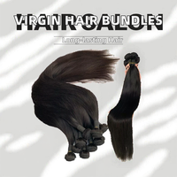 Extensions de cheveux vierges humains bruts, cuticules alignées, M ST02, vente en gros, qualité 12A 15A, lisses, vietnamiennes, double trame, 12 cheveux