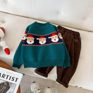 <span class=keywords><strong>Pull</strong></span> d'automne et d'hiver pour enfants, nouveau <span class=keywords><strong>pull</strong></span> père noël pour garçons et filles - Product Image 5