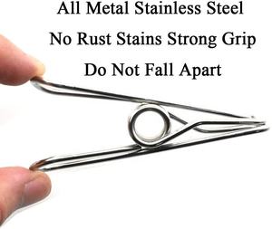 Clips à linge en acier inoxydable de qualité <span class=keywords><strong>marine</strong></span>, 316 pièces, pinces à vêtements - Product Image 4