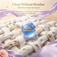 Détergent à lessive liquide en bouteille de qualité supérieure, multi-couleurs, ingrédients hautement actifs, savon liquide pour le linge avec parfum fruité naturel