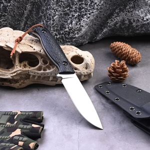 Cuchillo Fijo de Acero Inoxidable HK SS152 8Cr17Mov con Mango G10 Antideslizante, Herramienta Táctica para Caza, Camping y Supervivencia, Personalizable OEM, DIY - Product Image 3