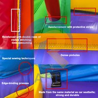 Château gonflable et toboggan KARRY en PVC pour usage commercial, double piste, garantie 3 ans, certifié CE, capacité 300-500 kg