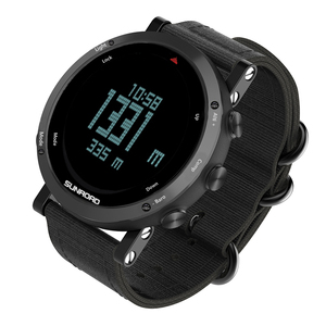 Montre de sport multifonctionnelle haut de gamme SUNROAD pour activités de plein air, étanche, avec baromètre, altimètre, boussole, chronomètre et bracelet en nylon - Product Image 3