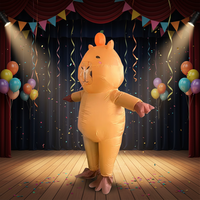 Costume de capybara gonflable pour adulte, convient aux personnes de 1,5 à 2 m de taille. Idéal pour Noël, le cosplay, les fêtes, les spectacles sur scène et les soirées costumées.