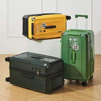 Valise de voyage à roulettes pour étudiants, approuvée par les compagnies aériennes, en PC, avec système de rebond automatique, anti-déformation, durable, couleur tendance, directement de l'usine, avec serrure TSA