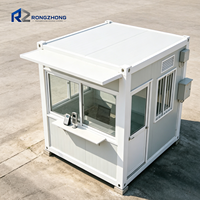 Panneau sandwich pour poste de garde, résistant au vent et à l'eau, pour portail, cabine de sécurité, kiosque de chantier