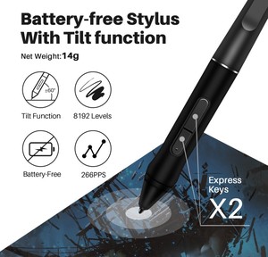 2019 nueva 21,5 pulgadas 8192 niveles <span class=keywords><strong>huion</strong></span> <span class=keywords><strong>Kamvas</strong></span> Pro <span class=keywords><strong>22</strong></span> digital interactiva táctil pantalla pluma de dibujo gráfico tablet monitor - Product Image 5