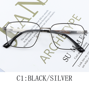 Montures de <span class=keywords><strong>lunettes</strong></span> optiques pour homme, style business, en alliage, à monture complète, personnalisées, à bas <span class=keywords><strong>prix</strong></span> - Product Image 2