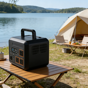 Station d'alimentation portable personnalisée LiFePo4 460WH avec panneau solaire MPPT, démarreur <span class=keywords><strong>de</strong></span> batterie, <span class=keywords><strong>prise</strong></span> AC/DC, onde sinusoïdale pure pour la maison et le camping - Product Image 2