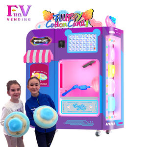 Produk baru Dapatkan uang komersial otomatis penuh permen katun Robot Fairy Floss mesin penjual permen katun - Product Image 6