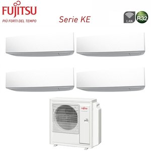 Aire acondicionado Fujitsu Quadri Split Inverter KE WHITE series 9 + 9 + 14 + 14 con AOYG30KBTA4 Wi-Fi integrado 9000 + 9000 + 14000 + 1 - Product Image 3