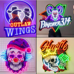Custom Store <span class=keywords><strong>Led</strong></span> UV Print <span class=keywords><strong>Led</strong></span> Neon Sign Acrílico Iluminação Display Store Lâmpada de publicidade para melhorar sua loja Atratividade - Product Image 5