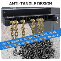 Organizador de Cadena para Remolque con Bisagra Extendida de Acero Aleado de 24 Pulgadas, Soporte para Cadena de Remolque