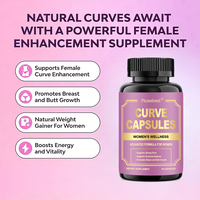 Complément alimentaire naturel à base de plantes pour la croissance des seins et des fesses, Extreme Curve Maca Root Plus Capsules pour femmes, prise de poids