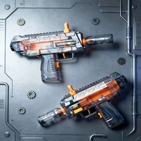 Pistolet lanceur de pétards Factory Delta MP7 en plastique, alimenté par piles, jouet de tir à balles souples