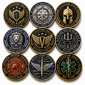 Pièces commémoratives personnalisées en métal avec motifs <span class=keywords><strong>Boussole</strong></span>, Bouclier, Casque, Ancre, Lion, émaillées, pour reconnaissance d'équipe, cadeau, fabricant, grossiste, fournisseur - Product Image 1