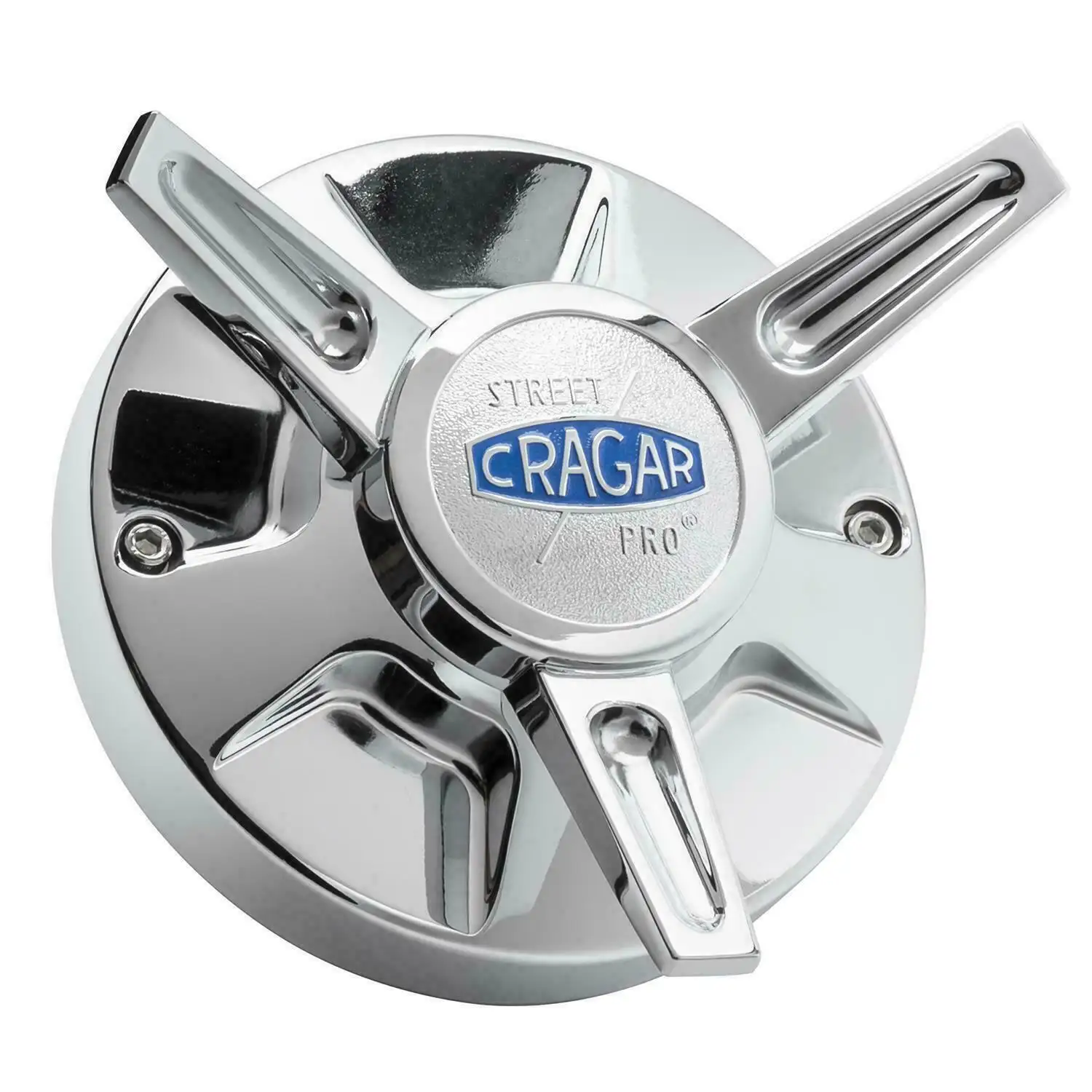 Cragar Classic Street Pro Chrome Wheel Rim Cover Hub Center Cap Spinner CRAGAR 390S S/SCAP Chrome 3in Cragar SS Bolt in