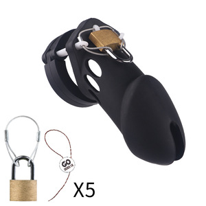 Cage de chasteté inversée <span class=keywords><strong>CB6000S</strong></span> pour homme, petite, en silicone, avec verrou de chasteté pour hommes, bondage, BDSM, jouet sexuel, outil - Product Image 5