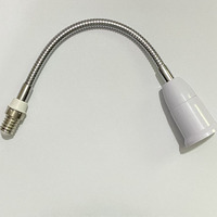 E27 Vis Support de lampe universel Adaptateur d'extension Conversion Led Ampoule à économie d'énergie Support de tube flexible Plastique 110-240V