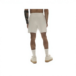 Pantalones Cortos Bermuda Blancos de Poliéster para Hombre, Cintura Media, Cierre Elástico, Estilo Deportivo, Bolsillos, Tela Transpirable, Estampado de Flamencos - Product Image 2