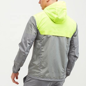 Custom Logo Custom Designer Color Block <strong>Thin</strong> Zip up Polyester <strong>Men</strong> Sports Windbreaker <strong>Jacket</strong> - Product Image 3