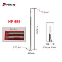 Fraise à carbure HP US n° 698/699/700 pour usage en laboratoire – Fraise droite, plate, conique, à fissure – Outils de laboratoire – Kit de fraises en carbure de tungstène