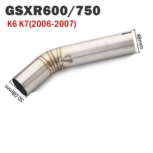 Tubo di contatto centrale tubo di scarico silenziatore per SUZUKI Gsxr <span class=keywords><strong>600</strong></span> Gsxr 750 <span class=keywords><strong>GSX</strong></span> R700 R750 R600 GSXR <span class=keywords><strong>600</strong></span> 750 K6 K7 K8 scarico - Product Image 5
