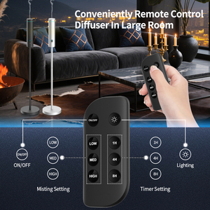 Siweiyi 120ml Smart WiFi Waterless Aroma Diffuser Cold Air Nebulizer with 7 Colors LED Night <b>Light</b> <b>Remote</b> <b>Control</b> - Product Image 5