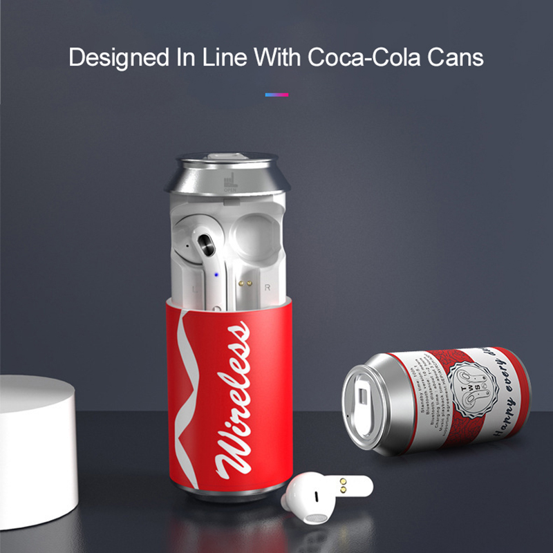 Wholesale cola cans Waterproof IPX3  tws Wireless earphone & headphone & accessories