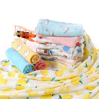 Tricoté Bambou Coton Bébé Emmaillotage Serviette Écologique Dessin Animé Motif Nouveau-Né Emballage Bain Câlin Couette Personnalisable Toutes Saisons