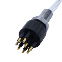 Connecteur sous-marin étanche haute intensité pour eaux profondes, 8 broches, noyaux personnalisables, mâle/femelle, prise de câble, norme IP68, 100-1500V